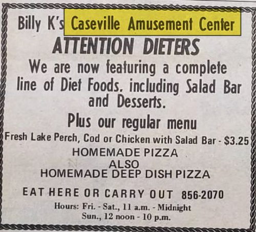 Caseville Amusement Center - Apr 6 1978 Ad